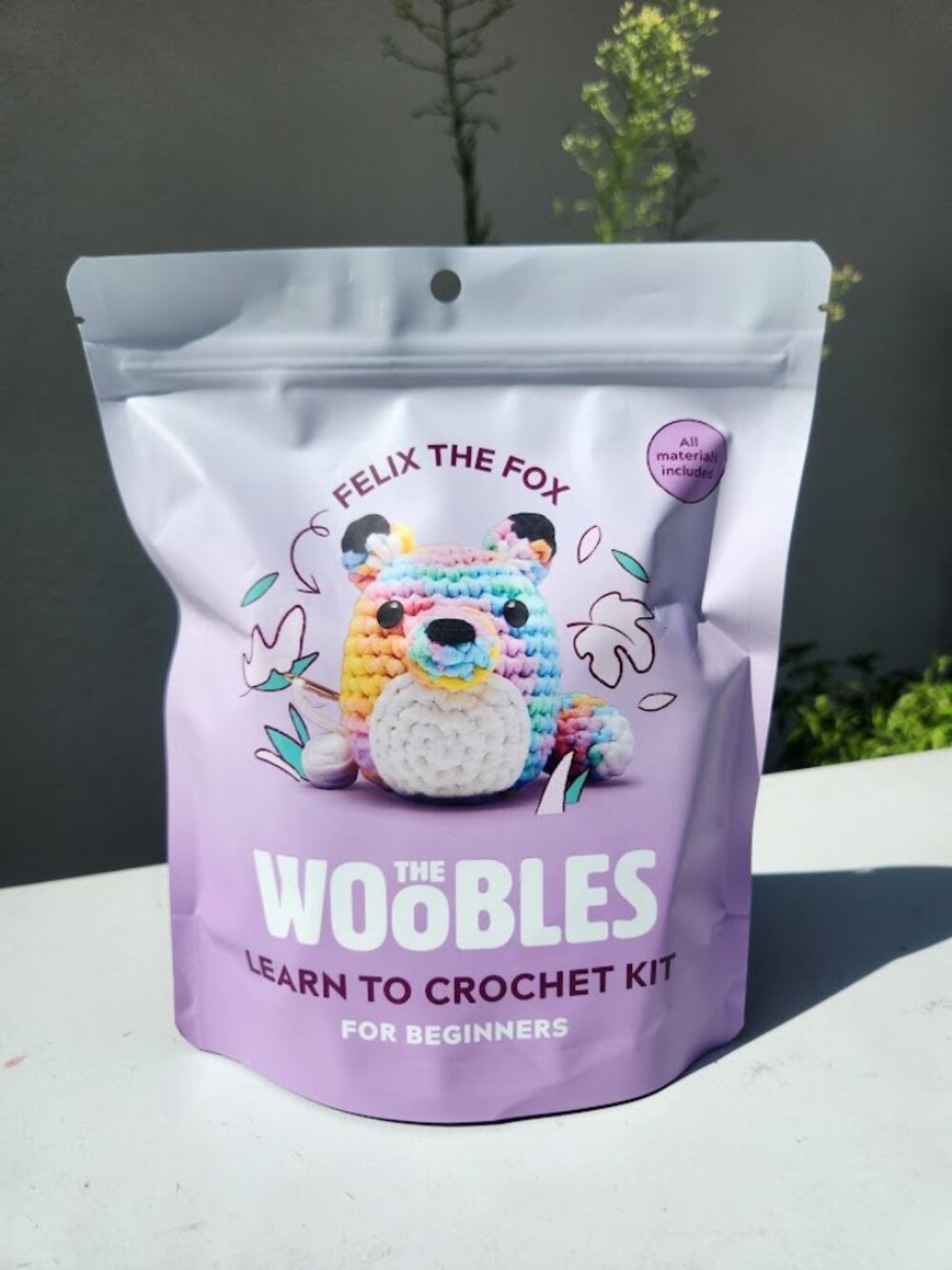 NEW The Woobles Felix the Fox Pastel Crochet Kit Crocheting All Materials Includ